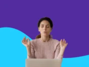 woman doing a deep breathing exercise - breathing exercises for anxiety